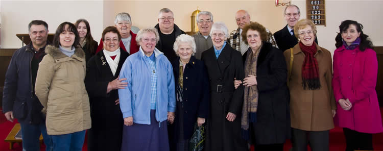 Sr. Cecilia Wilkinson with parishoners
